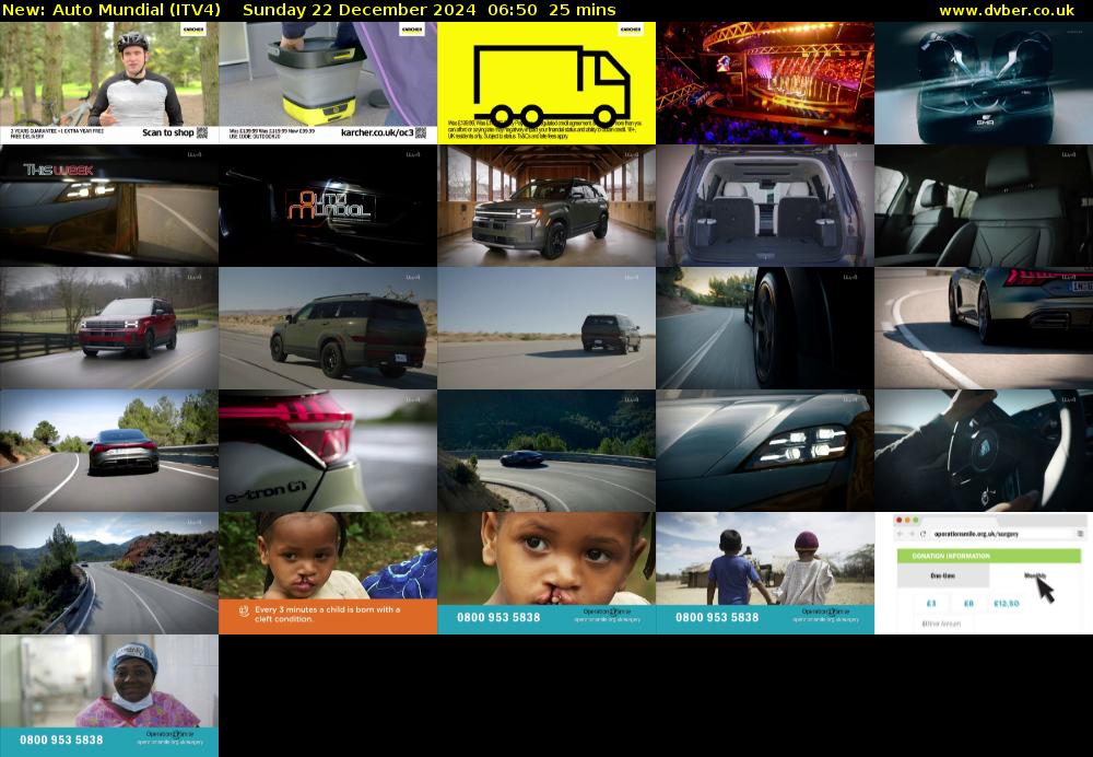Auto Mundial (ITV4) Sunday 22 December 2024 06:50 - 07:15