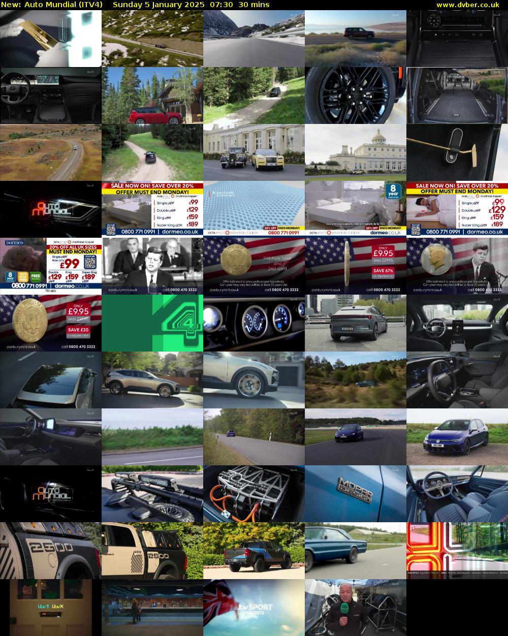 Auto Mundial (ITV4) Sunday 5 January 2025 07:30 - 08:00