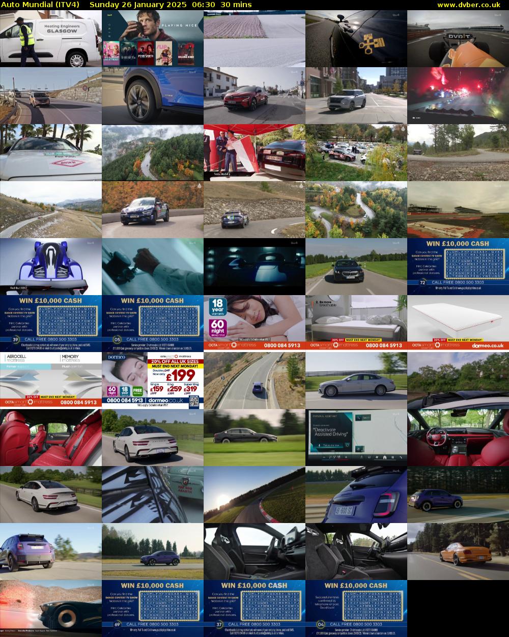 Auto Mundial (ITV4) Sunday 26 January 2025 06:30 - 07:00