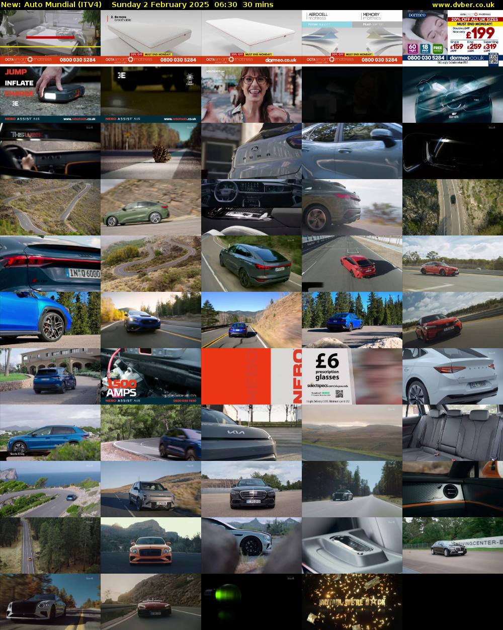 Auto Mundial (ITV4) Sunday 2 February 2025 06:30 - 07:00