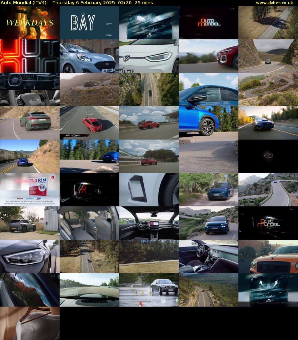 Auto Mundial (ITV4) Thursday 6 February 2025 02:20 - 02:45