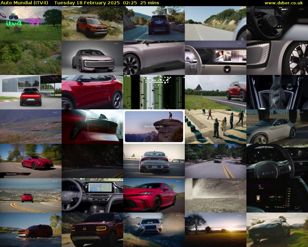 Auto Mundial (ITV4) Tuesday 18 February 2025 02:25 - 02:50
