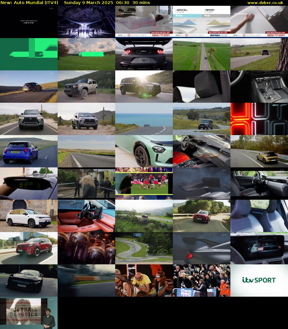 Auto Mundial (ITV4) Sunday 9 March 2025 06:30 - 07:00
