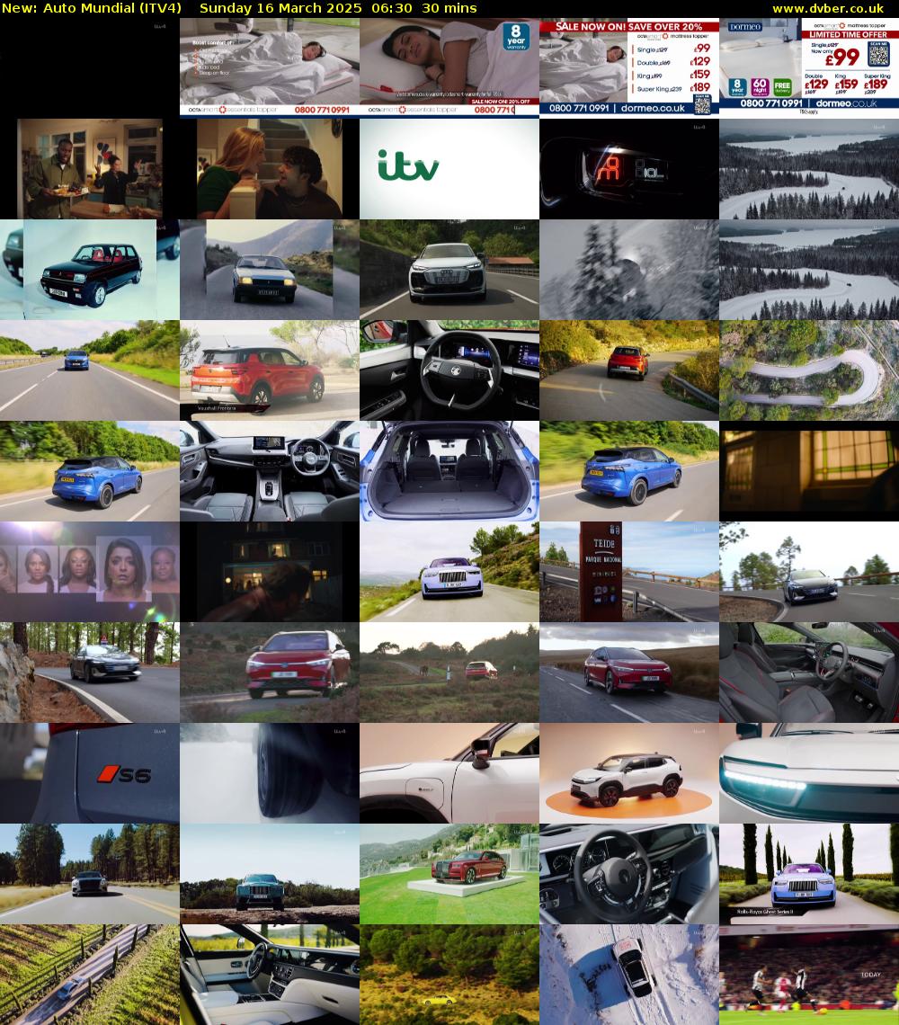 Auto Mundial (ITV4) Sunday 16 March 2025 06:30 - 07:00