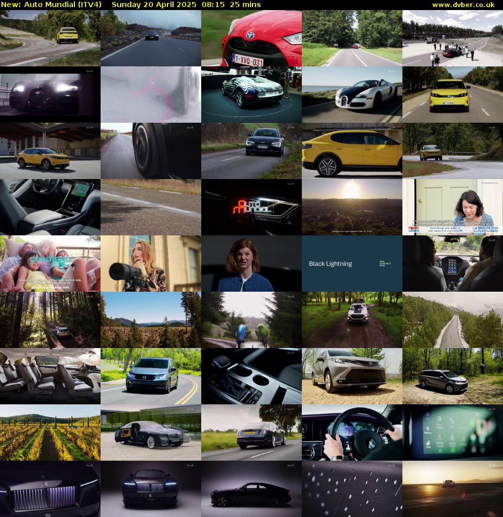 Auto Mundial (ITV4) Sunday 20 April 2025 08:15 - 08:40