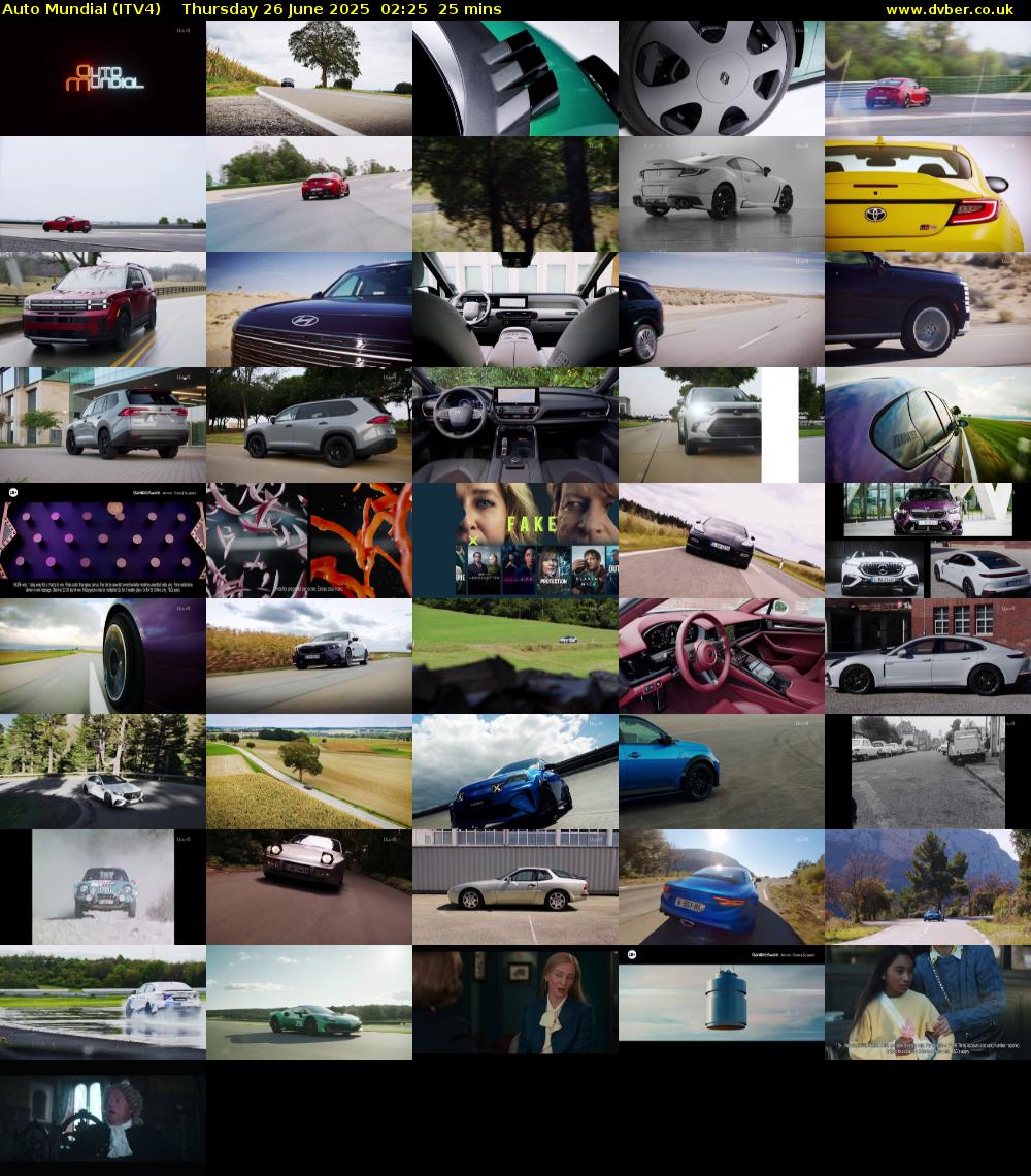 Auto Mundial (ITV4) Thursday 26 June 2025 02:25 - 02:50