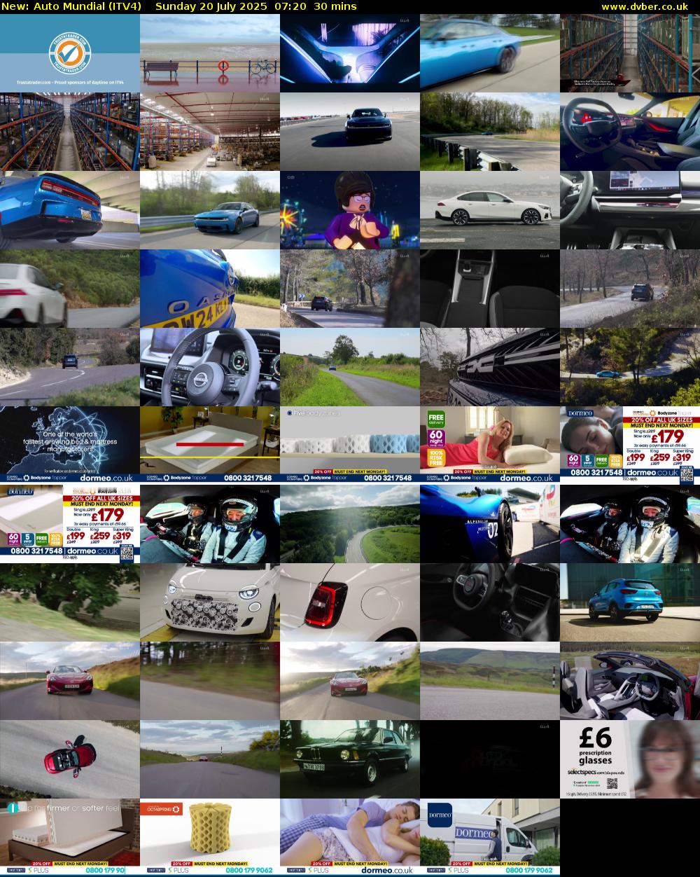 Auto Mundial (ITV4) Sunday 20 July 2025 07:20 - 07:50