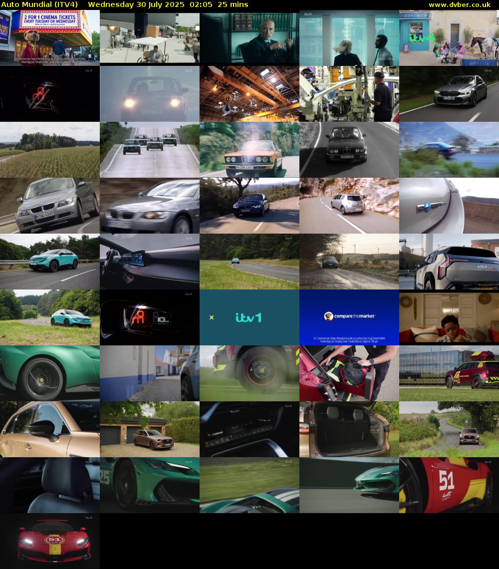 Auto Mundial (ITV4) Wednesday 30 July 2025 02:05 - 02:30
