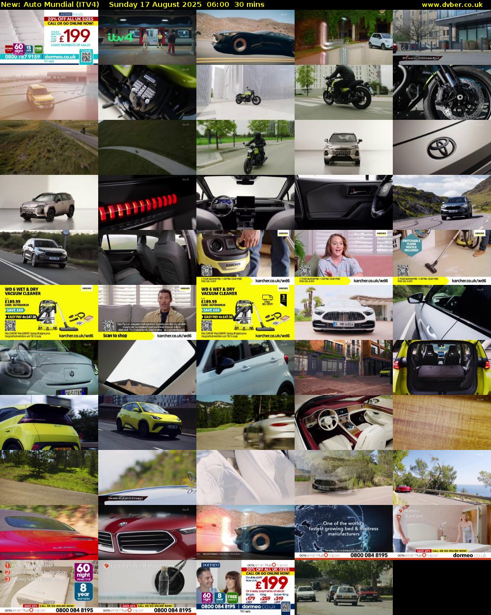 Auto Mundial (ITV4) Sunday 17 August 2025 06:00 - 06:30