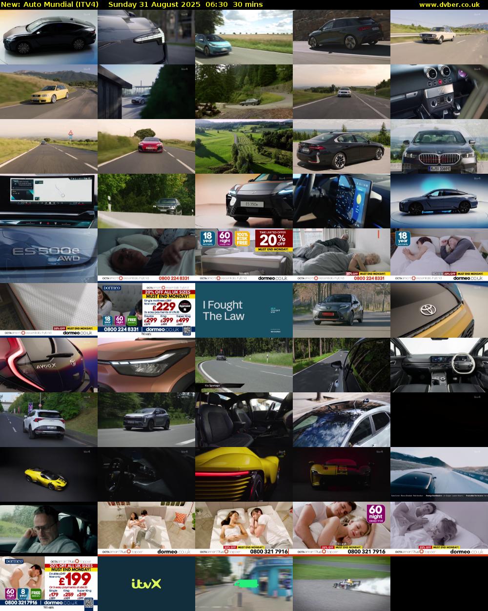 Auto Mundial (ITV4) Sunday 31 August 2025 06:30 - 07:00