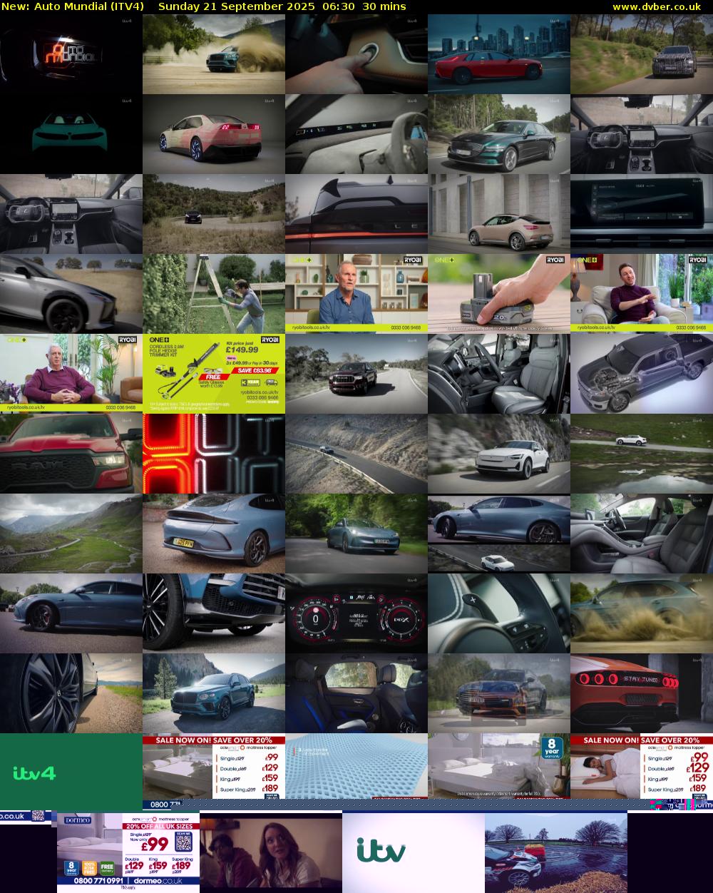 Auto Mundial (ITV4) Sunday 21 September 2025 06:30 - 07:00