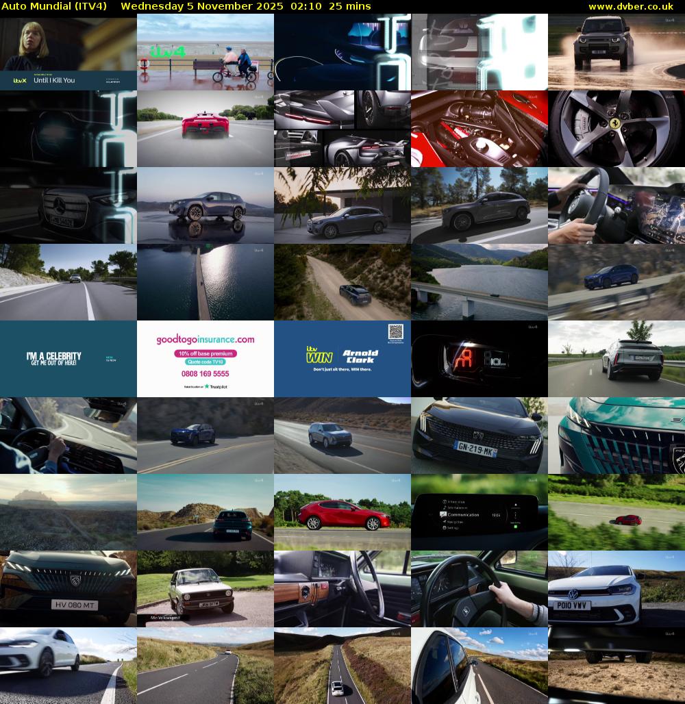 Auto Mundial (ITV4) Wednesday 5 November 2025 02:10 - 02:35