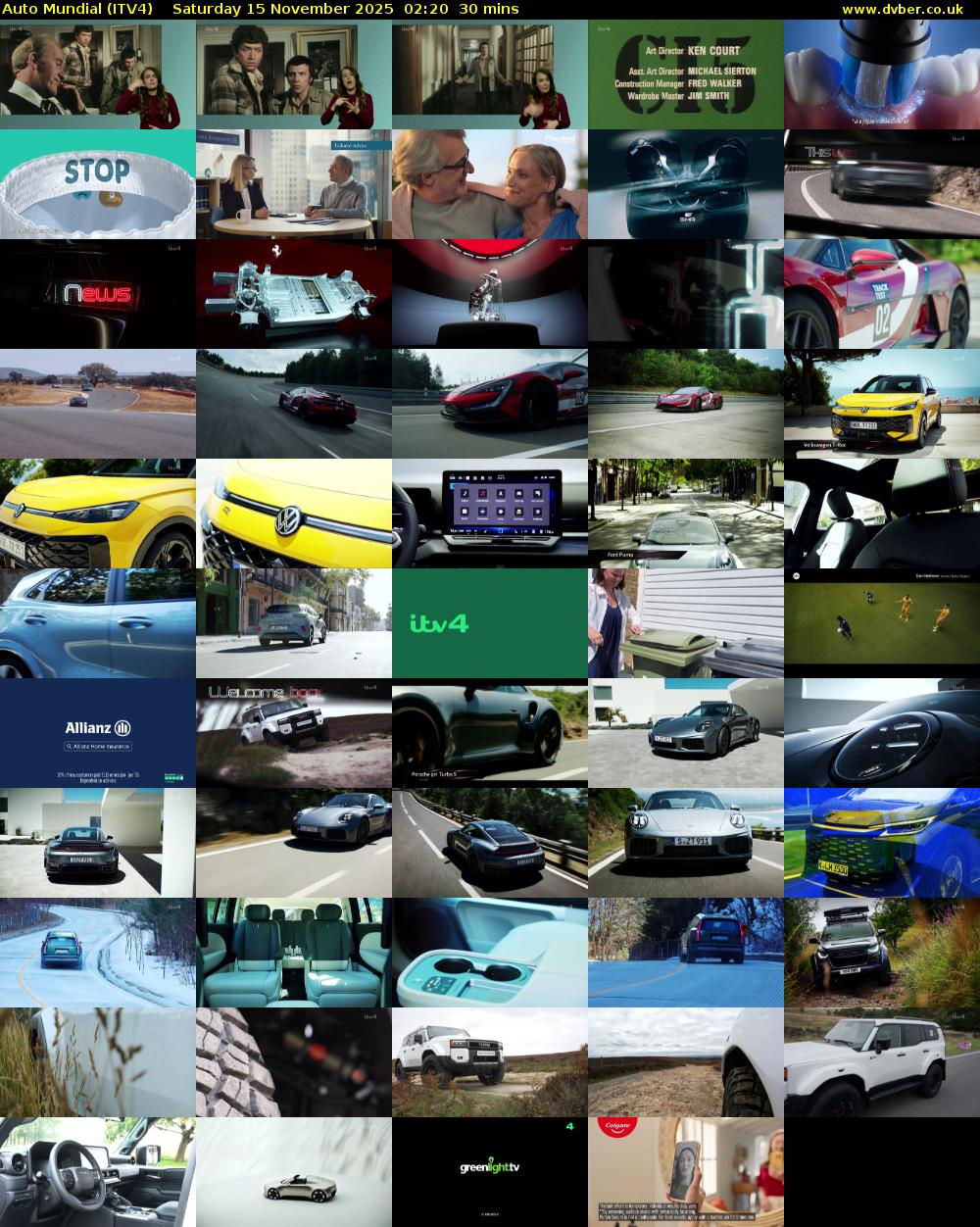 Auto Mundial (ITV4) Saturday 15 November 2025 02:20 - 02:50