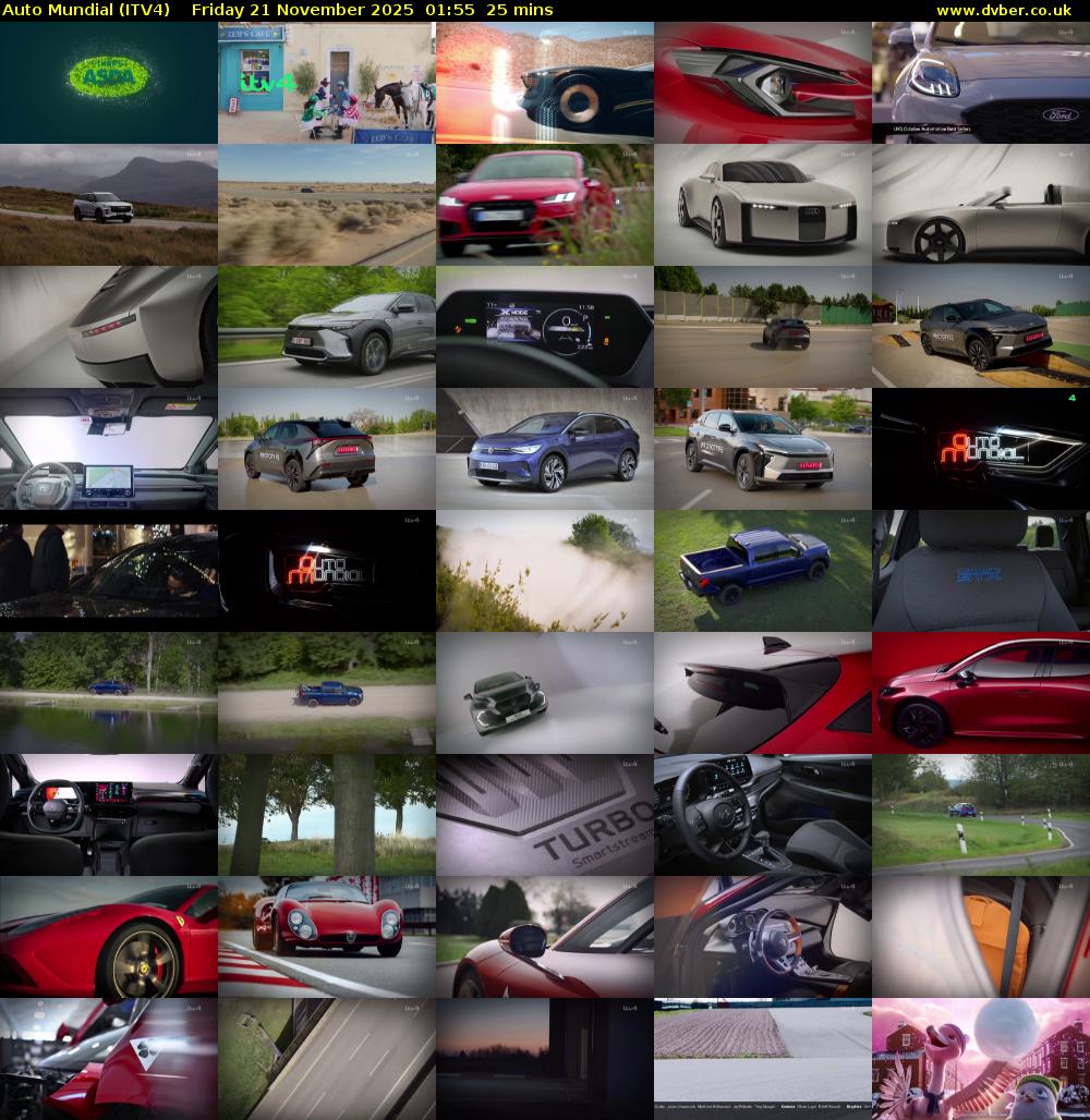 Auto Mundial (ITV4) Friday 21 November 2025 01:55 - 02:20