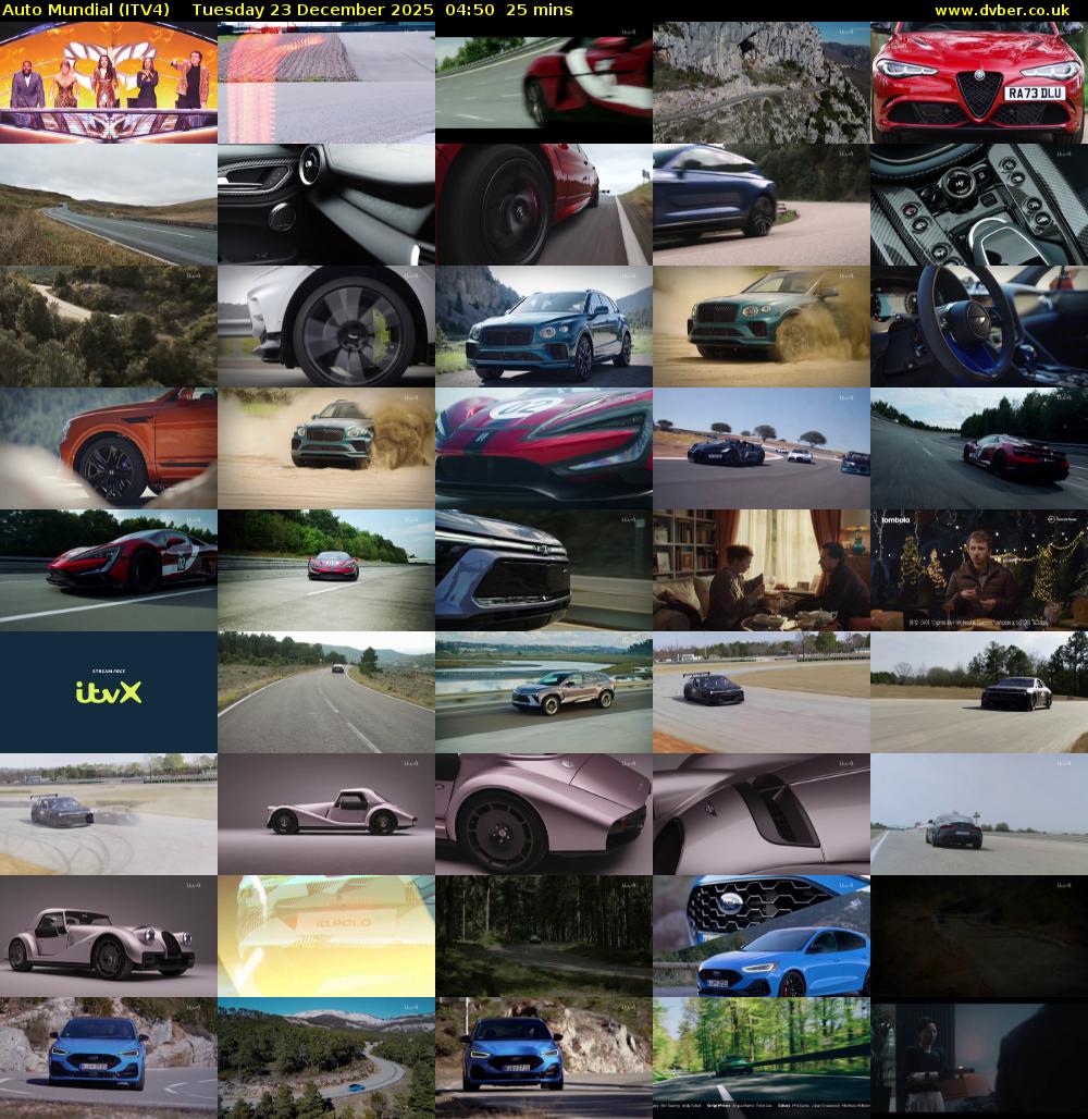 Auto Mundial (ITV4) Tuesday 23 December 2025 04:50 - 05:15