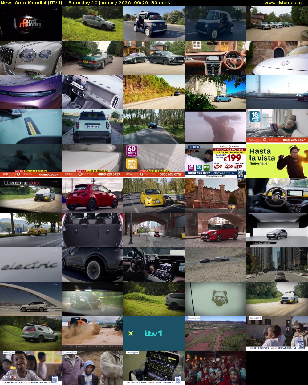 Auto Mundial (ITV4) Saturday 10 January 2026 06:20 - 06:50