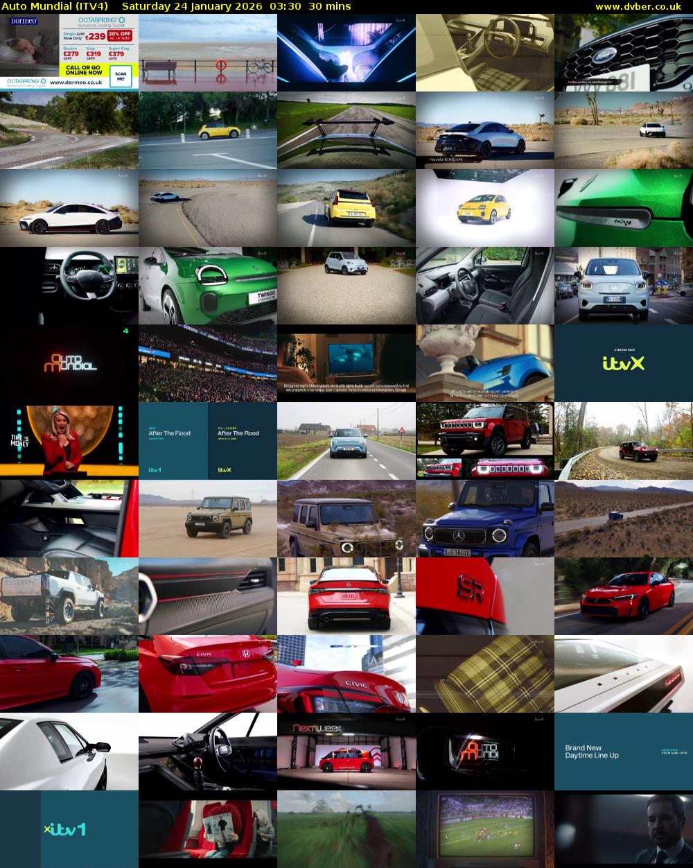 Auto Mundial (ITV4) Saturday 24 January 2026 03:30 - 04:00