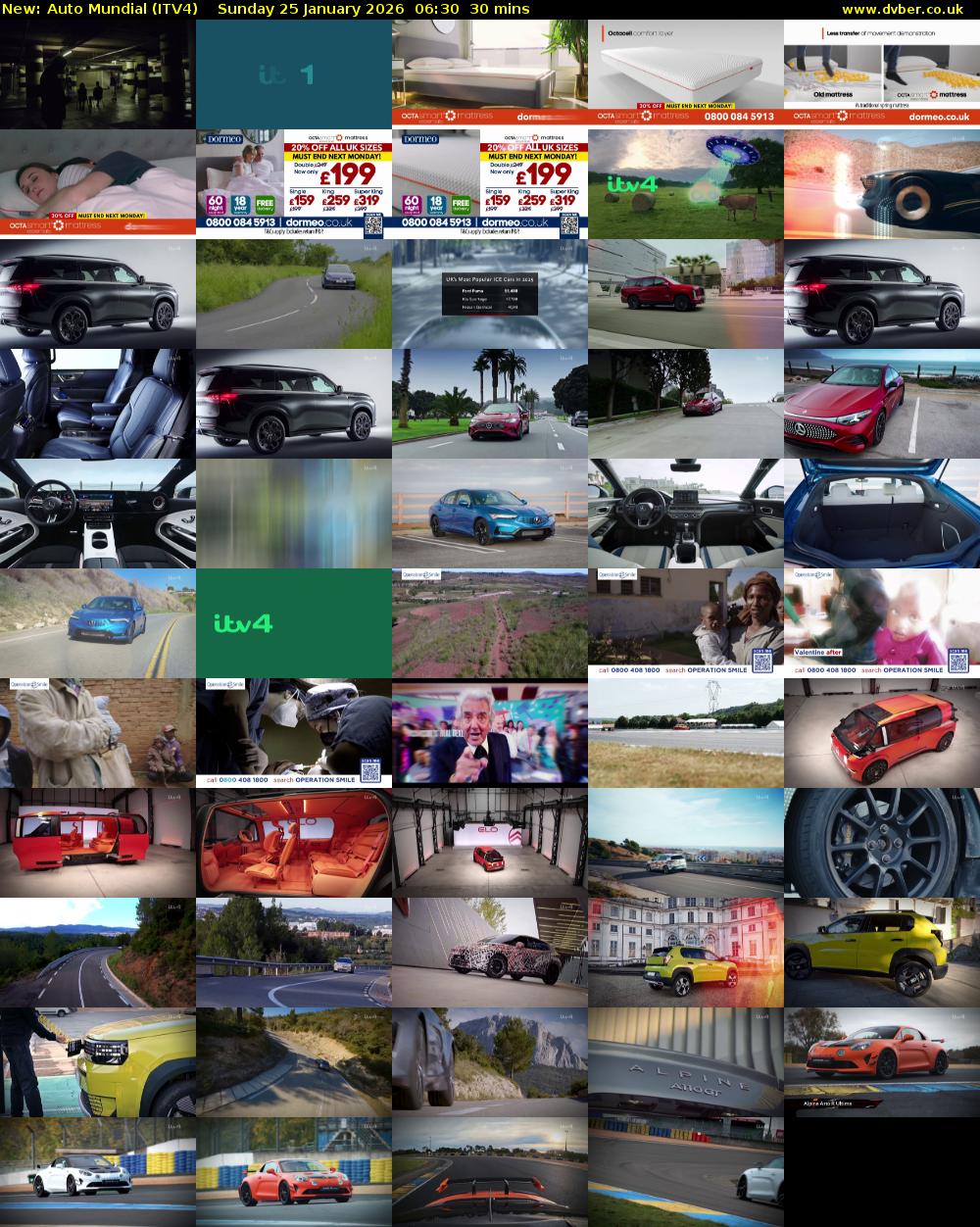 Auto Mundial (ITV4) Sunday 25 January 2026 06:30 - 07:00