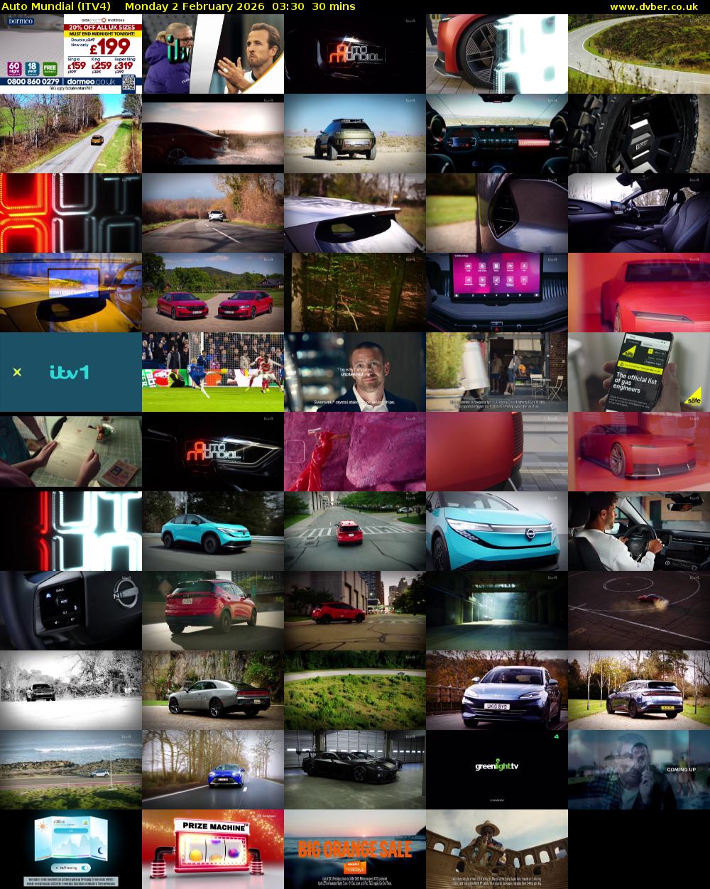 Auto Mundial (ITV4) Monday 2 February 2026 03:30 - 04:00