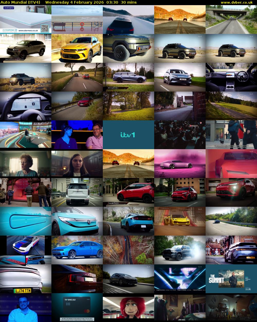Auto Mundial (ITV4) Wednesday 4 February 2026 03:30 - 04:00