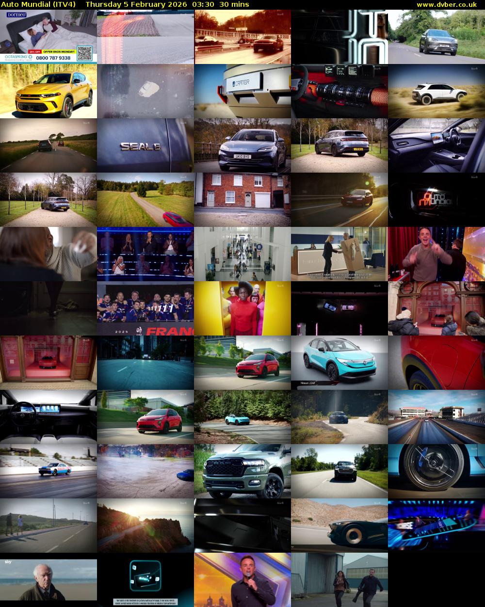 Auto Mundial (ITV4) Thursday 5 February 2026 03:30 - 04:00
