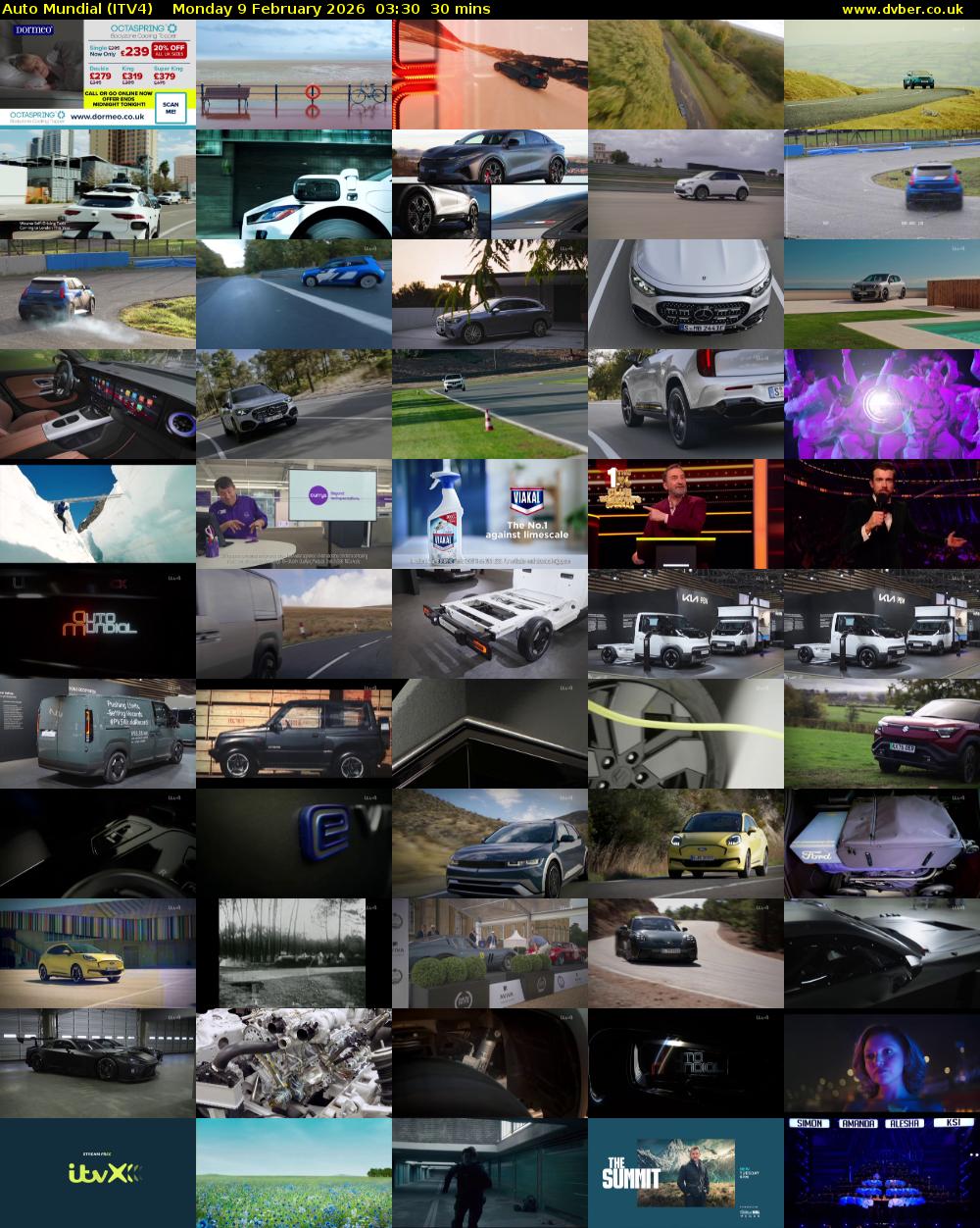 Auto Mundial (ITV4) Monday 9 February 2026 03:30 - 04:00