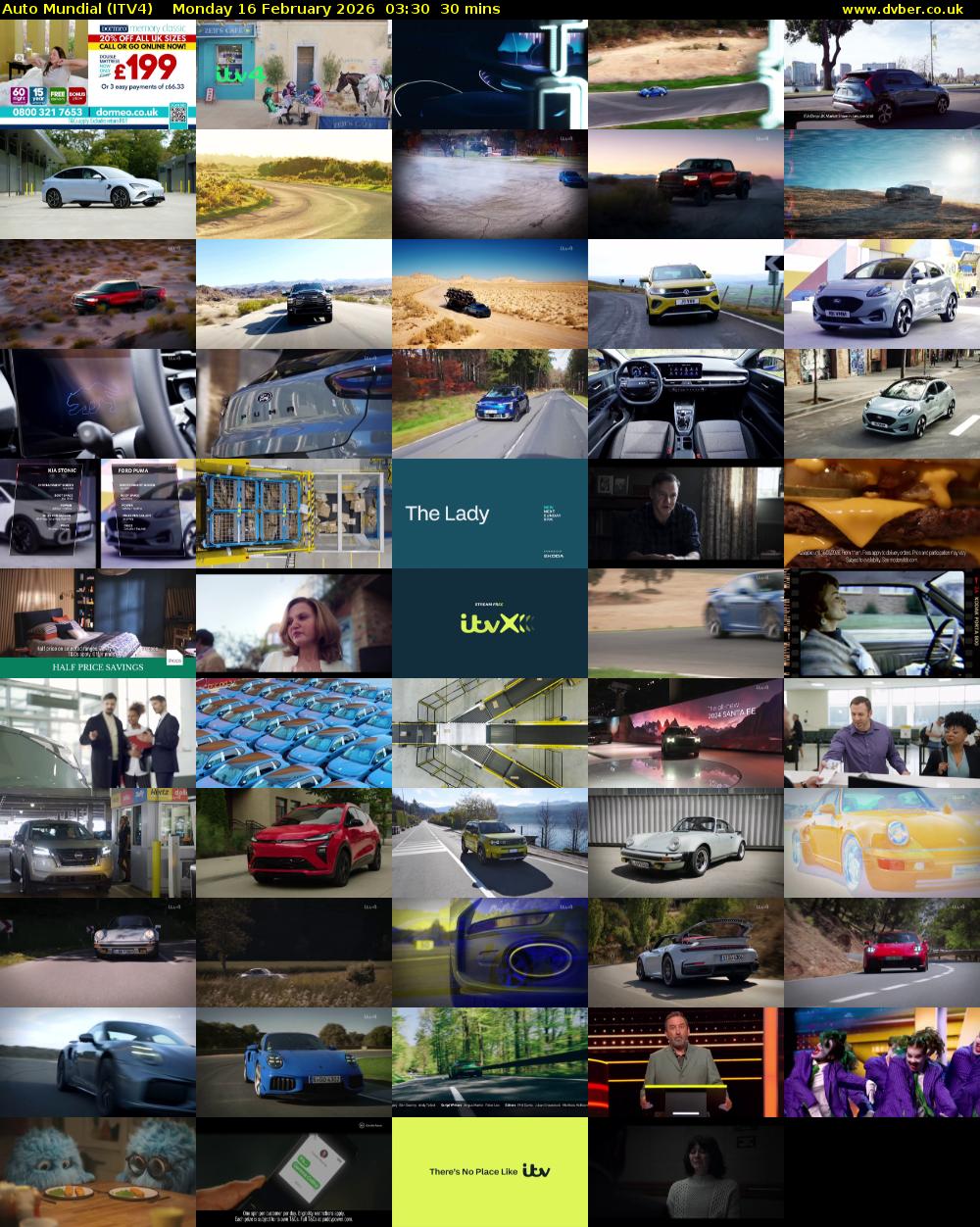 Auto Mundial (ITV4) Monday 16 February 2026 03:30 - 04:00