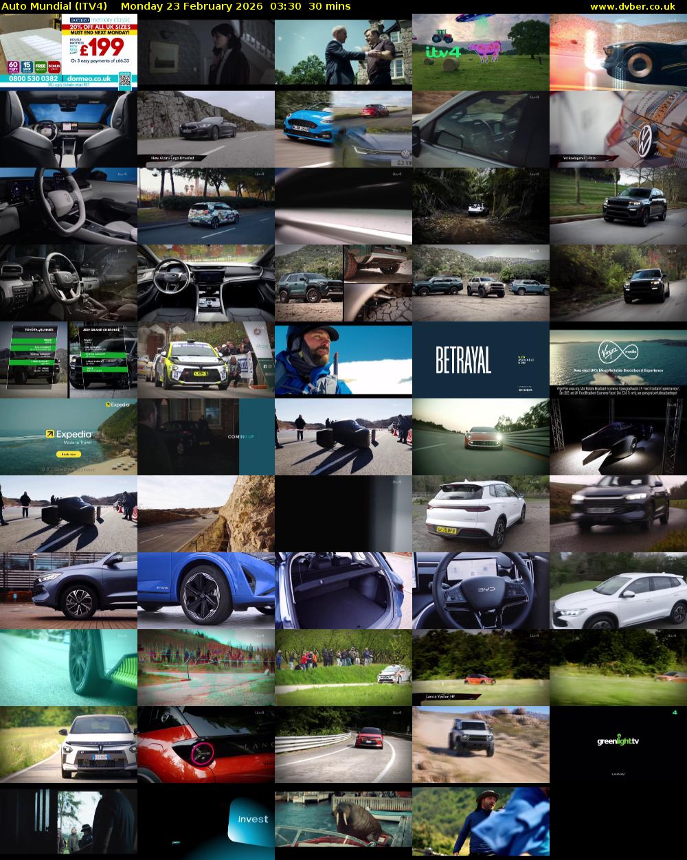 Auto Mundial (ITV4) Monday 23 February 2026 03:30 - 04:00