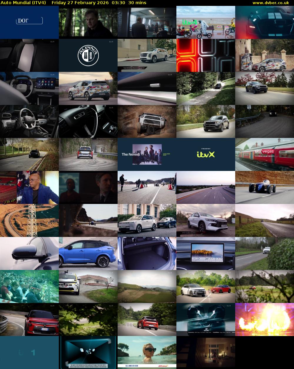 Auto Mundial (ITV4) Friday 27 February 2026 03:30 - 04:00