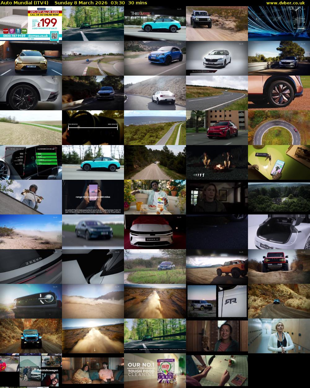 Auto Mundial (ITV4) Sunday 8 March 2026 03:30 - 04:00
