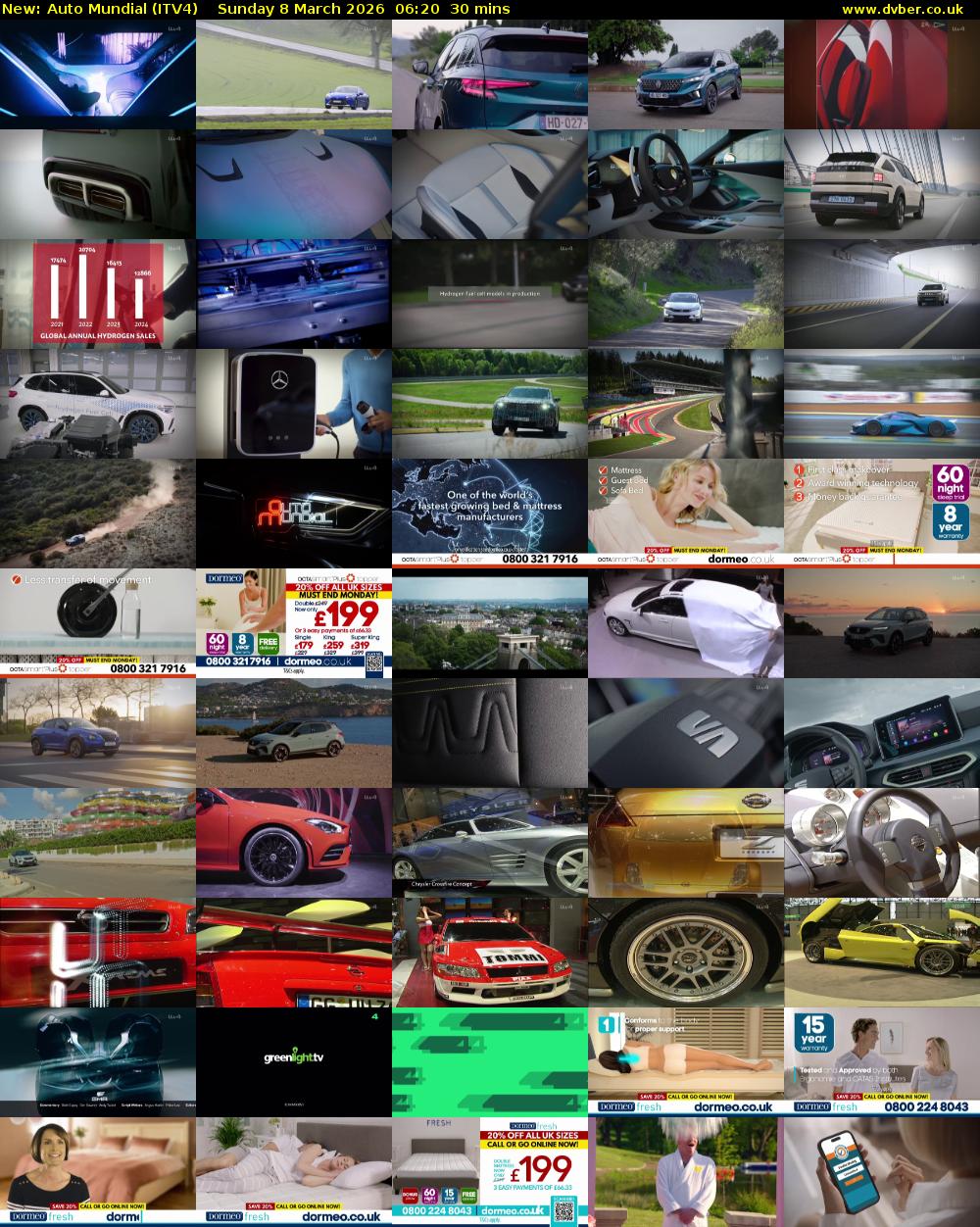 Auto Mundial (ITV4) Sunday 8 March 2026 06:20 - 06:50
