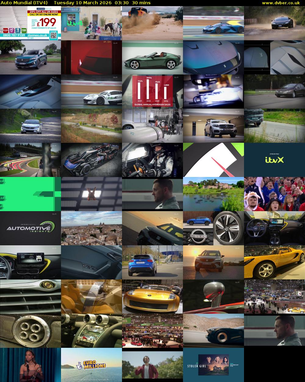 Auto Mundial (ITV4) Tuesday 10 March 2026 03:30 - 04:00