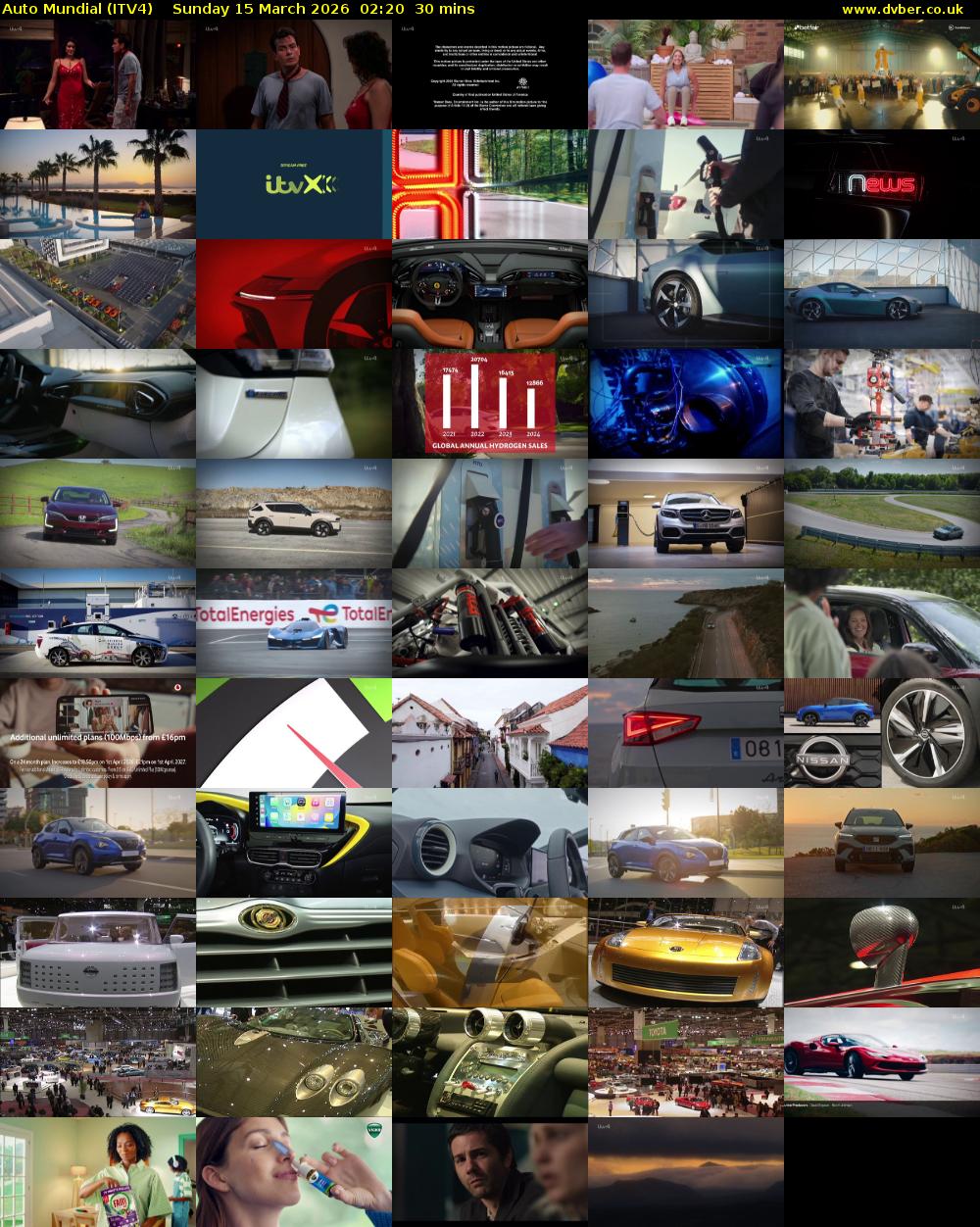 Auto Mundial (ITV4) Sunday 15 March 2026 02:20 - 02:50