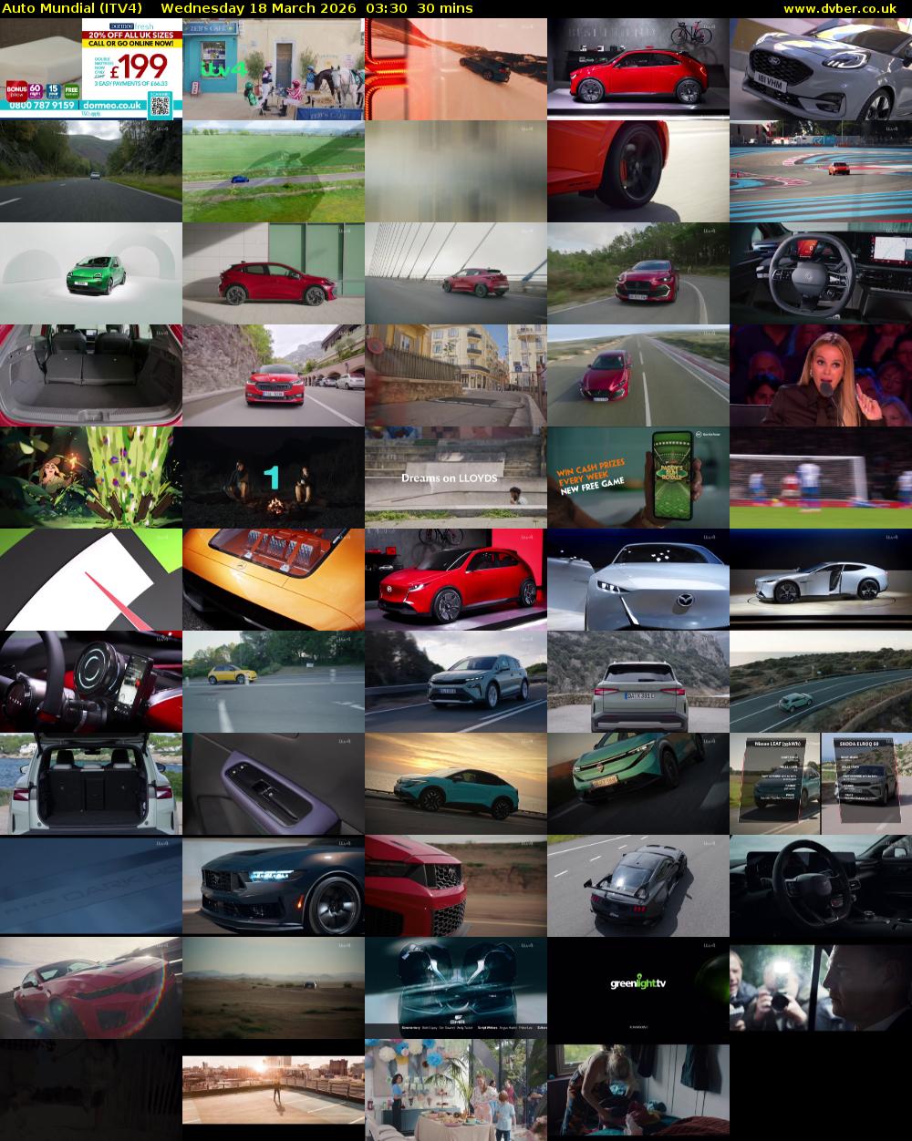 Auto Mundial (ITV4) Wednesday 18 March 2026 03:30 - 04:00