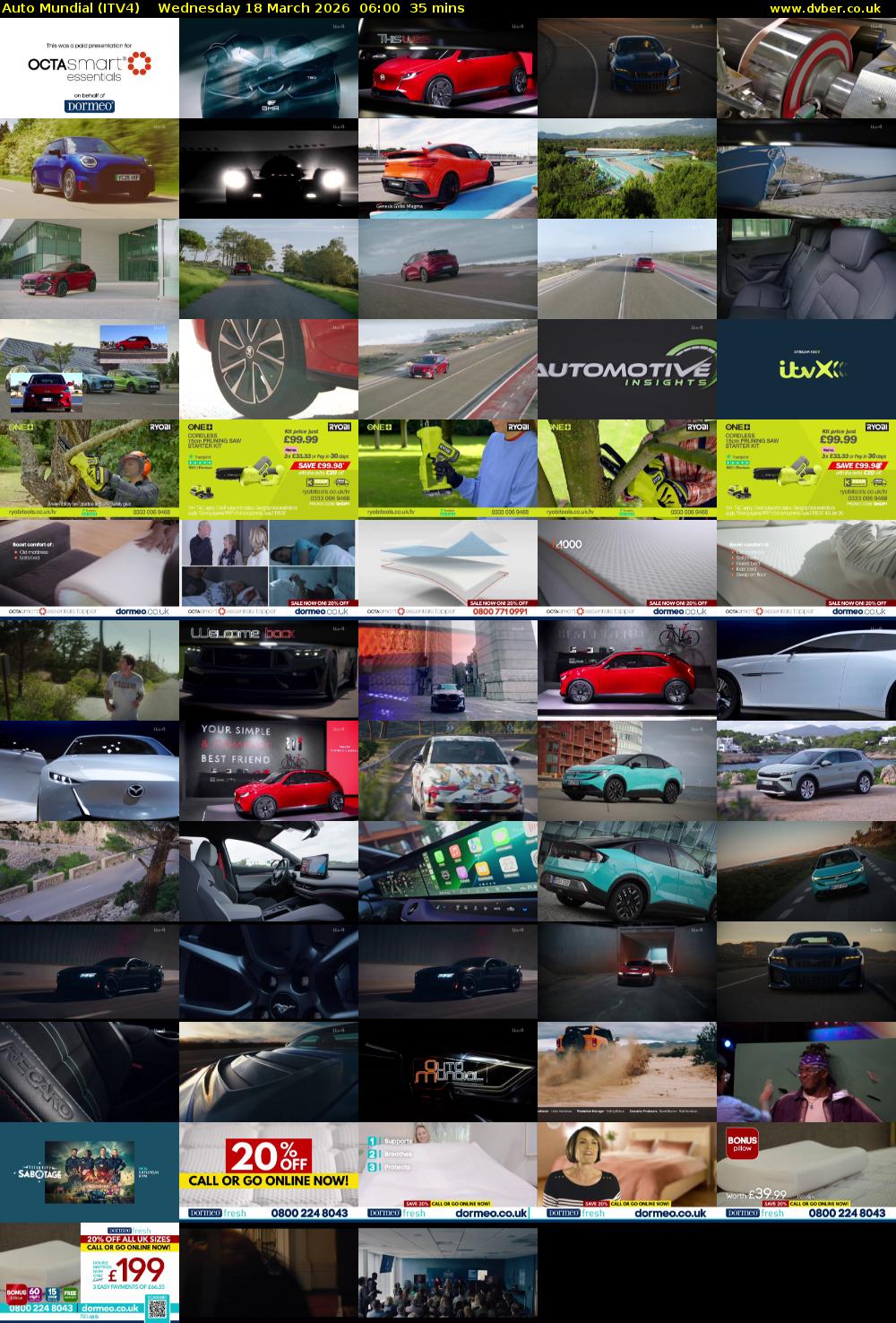 Auto Mundial (ITV4) Wednesday 18 March 2026 06:00 - 06:35