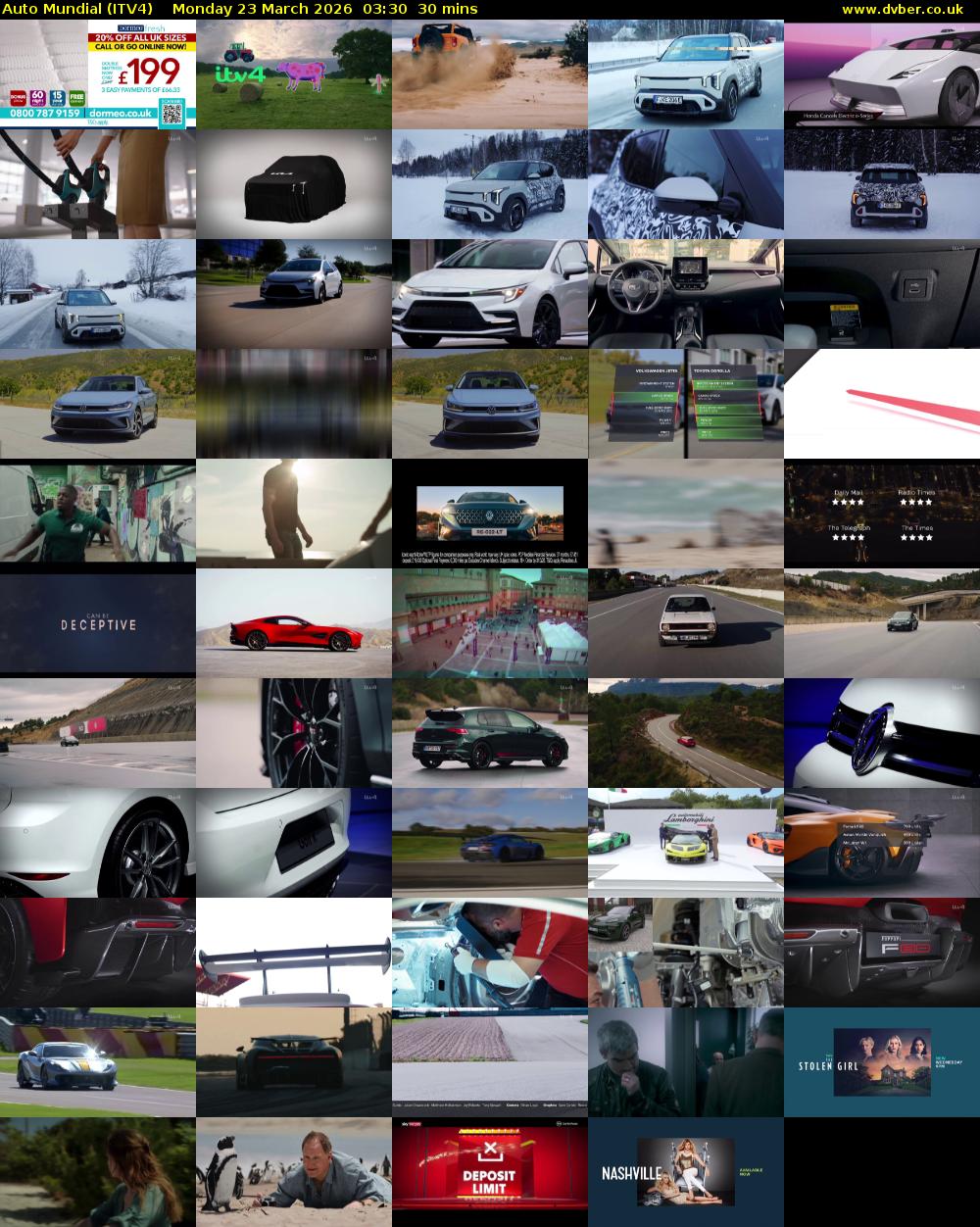 Auto Mundial (ITV4) Monday 23 March 2026 03:30 - 04:00