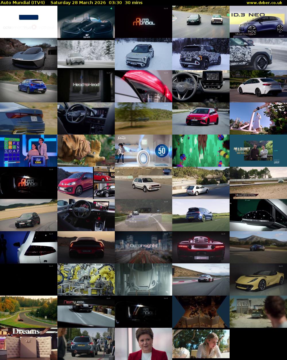 Auto Mundial (ITV4) Saturday 28 March 2026 03:30 - 04:00