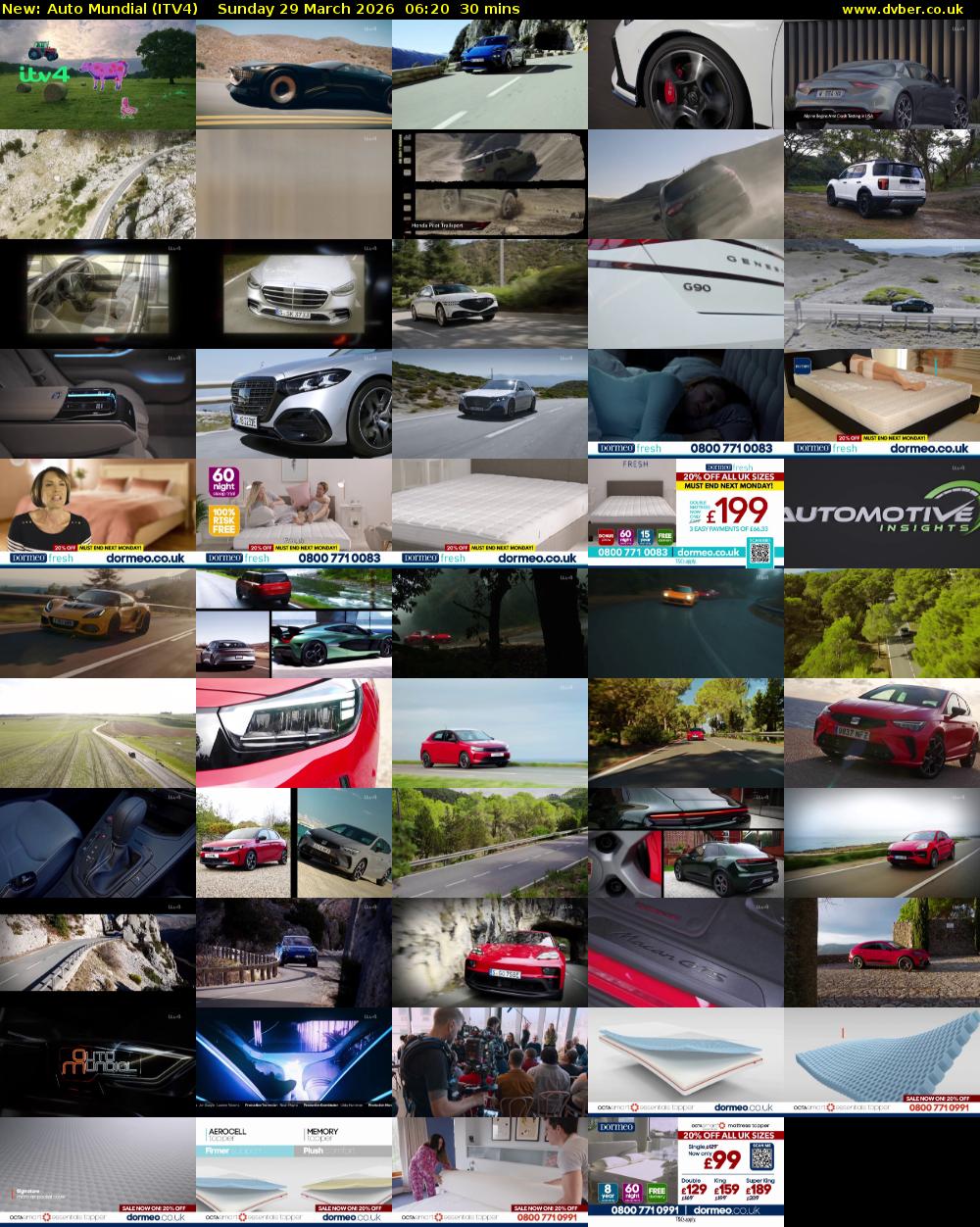 Auto Mundial (ITV4) Sunday 29 March 2026 06:20 - 06:50
