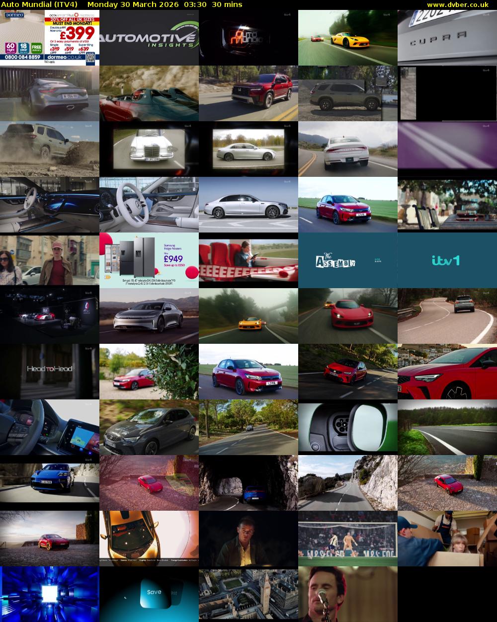 Auto Mundial (ITV4) Monday 30 March 2026 03:30 - 04:00