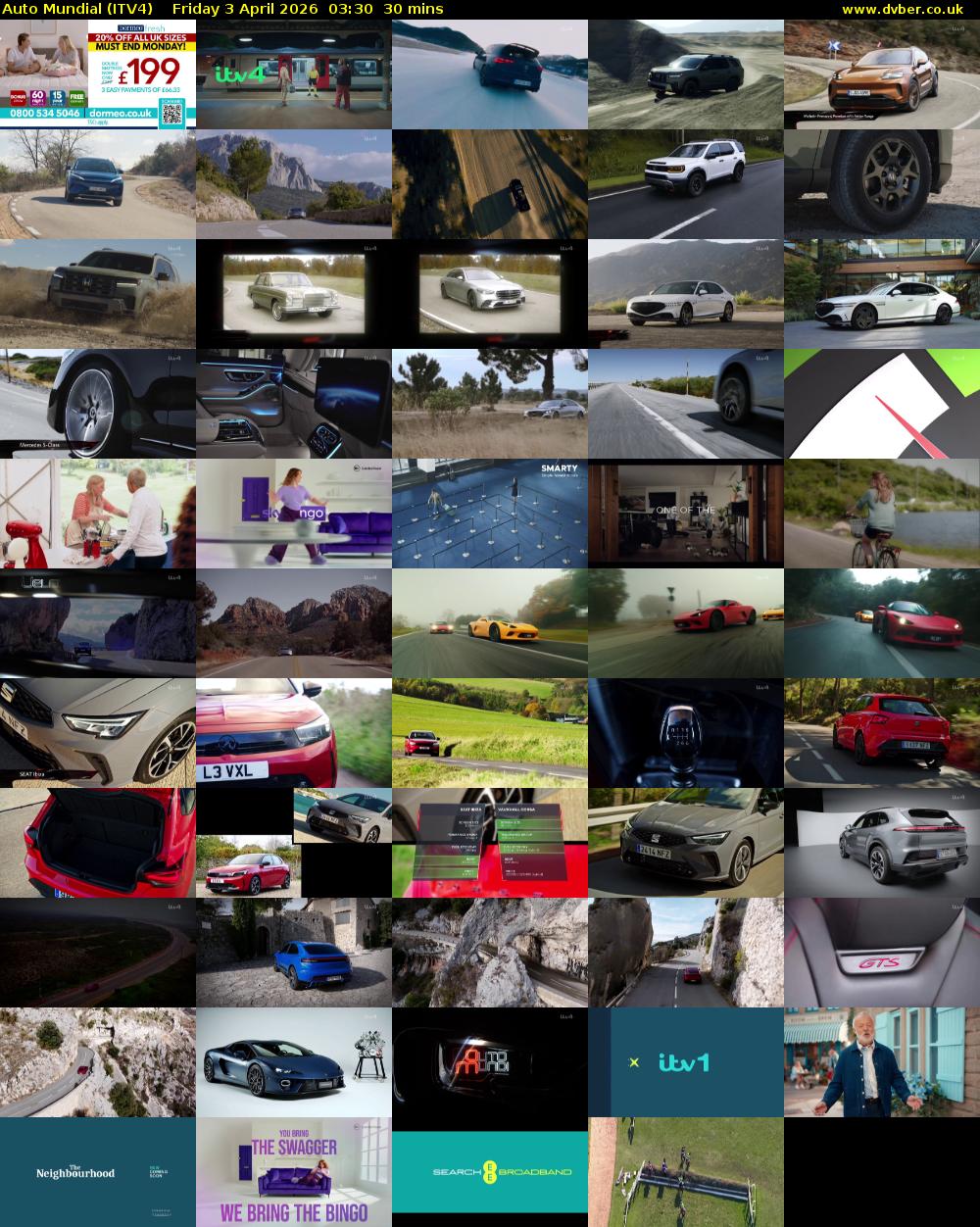 Auto Mundial (ITV4) Friday 3 April 2026 03:30 - 04:00
