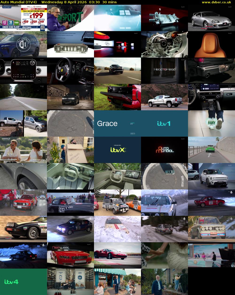 Auto Mundial (ITV4) Wednesday 8 April 2026 03:30 - 04:00