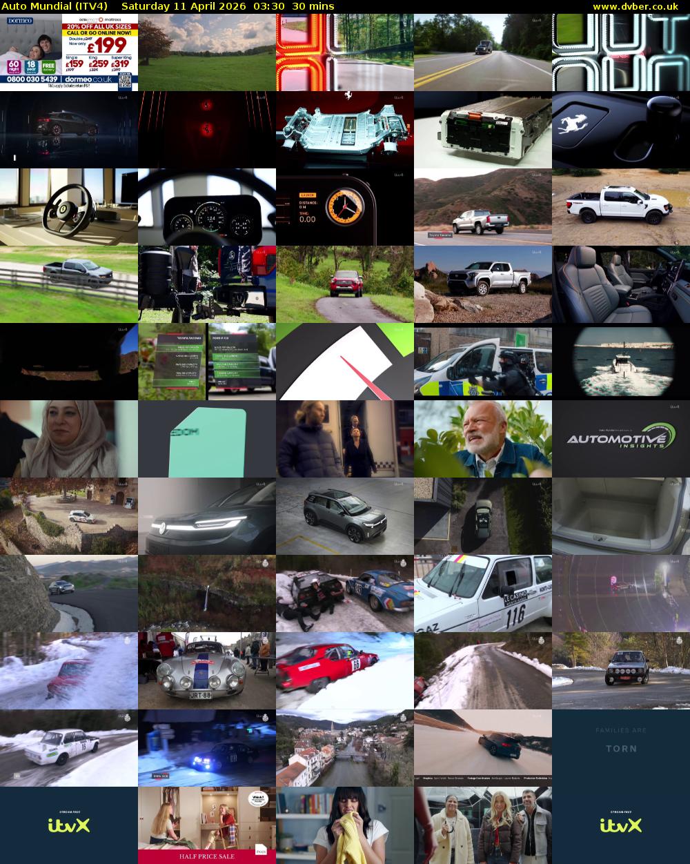Auto Mundial (ITV4) Saturday 11 April 2026 03:30 - 04:00