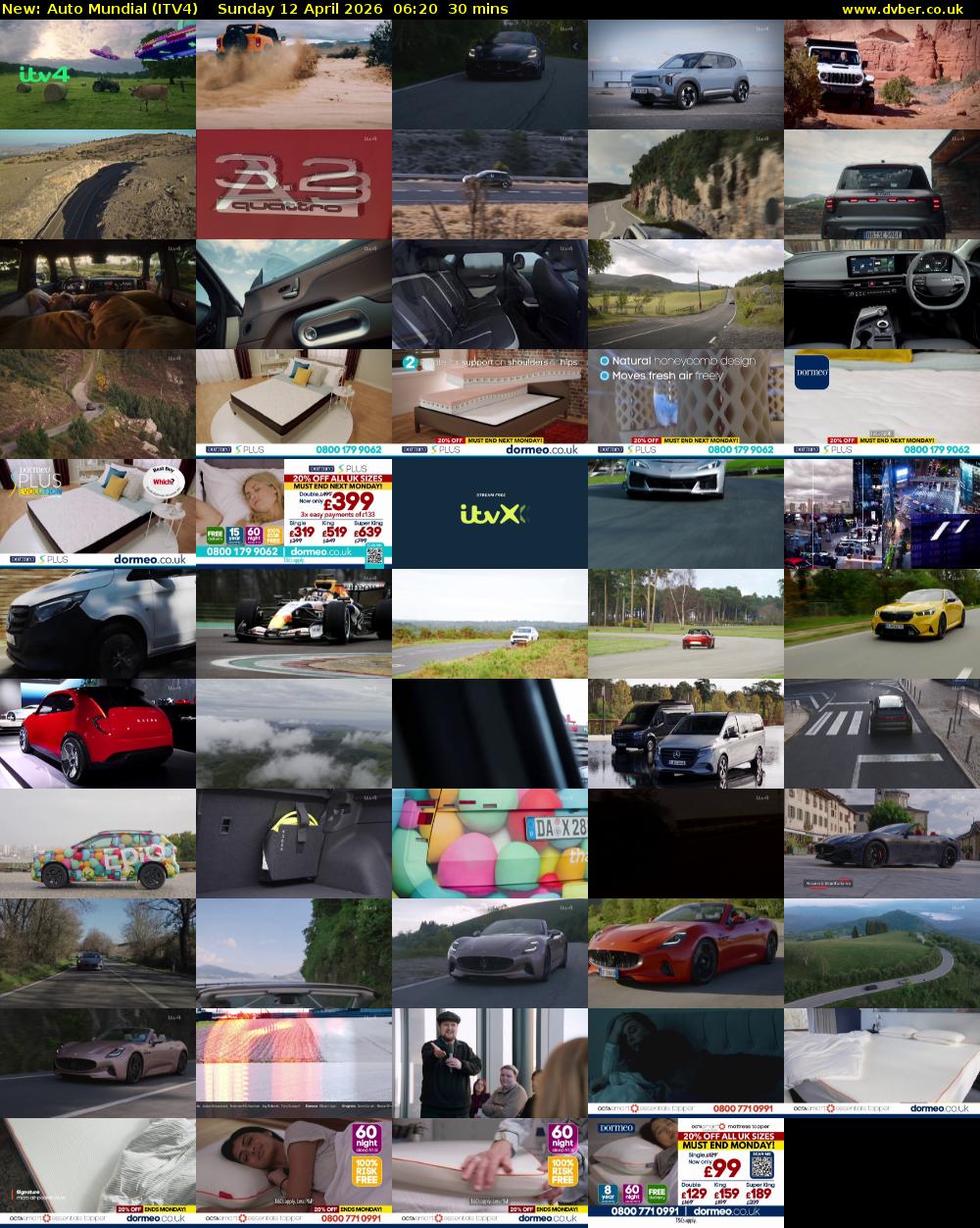 Auto Mundial (ITV4) Sunday 12 April 2026 06:20 - 06:50