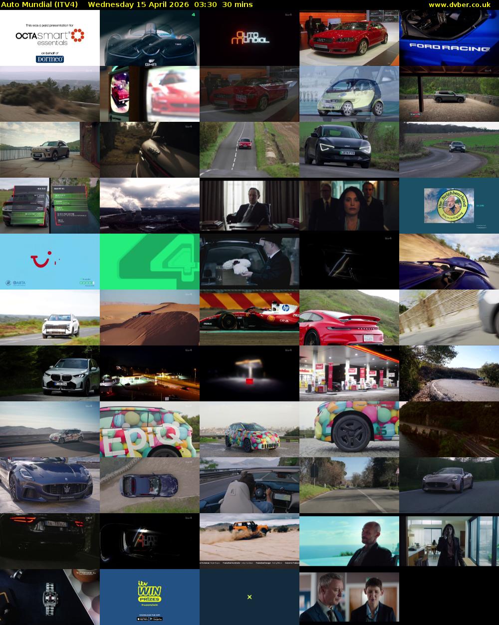 Auto Mundial (ITV4) Wednesday 15 April 2026 03:30 - 04:00