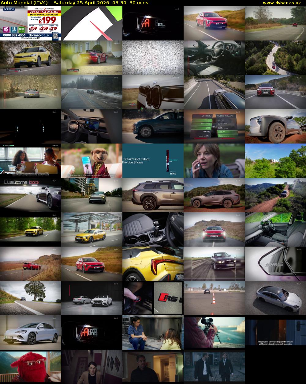 Auto Mundial (ITV4) Saturday 25 April 2026 03:30 - 04:00