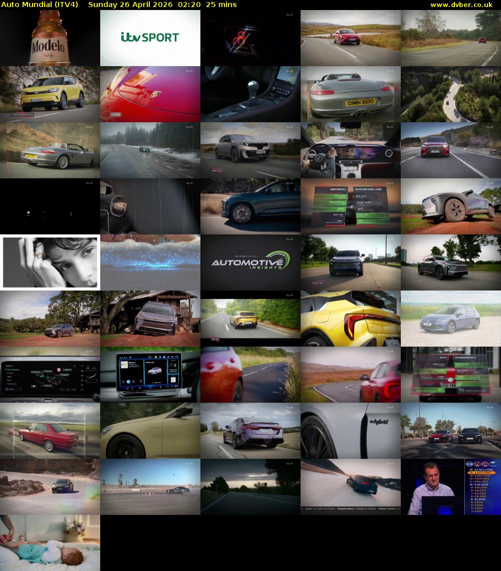 Auto Mundial (ITV4) Sunday 26 April 2026 02:20 - 02:45