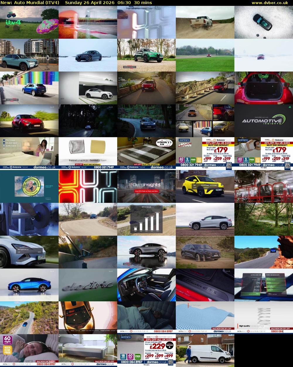 Auto Mundial (ITV4) Sunday 26 April 2026 06:30 - 07:00