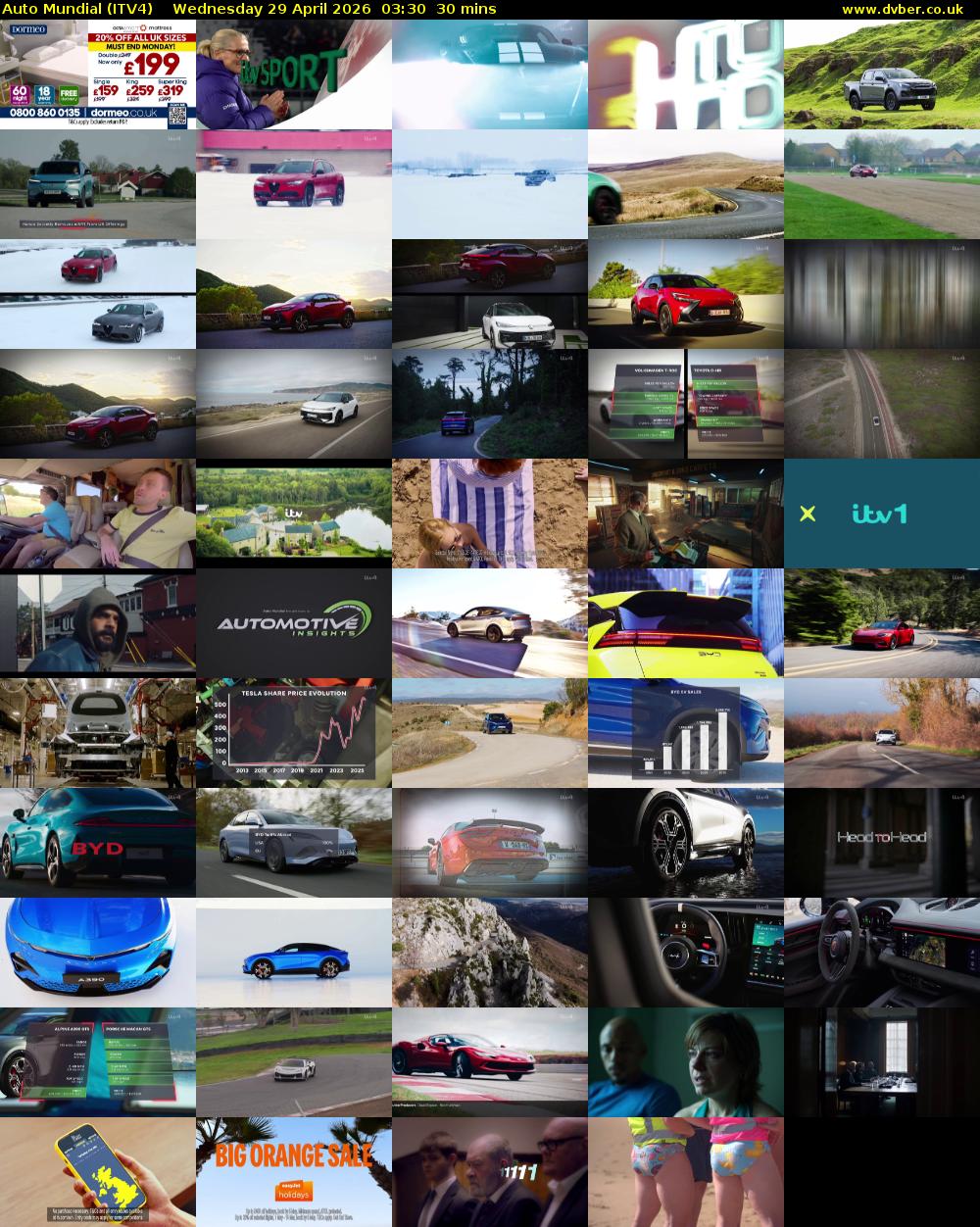 Auto Mundial (ITV4) Wednesday 29 April 2026 03:30 - 04:00