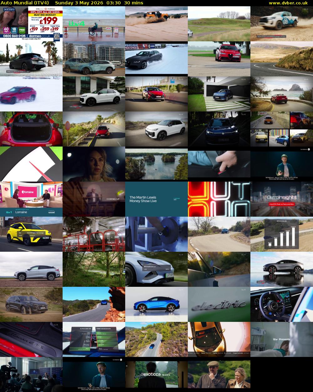Auto Mundial (ITV4) Sunday 3 May 2026 03:30 - 04:00