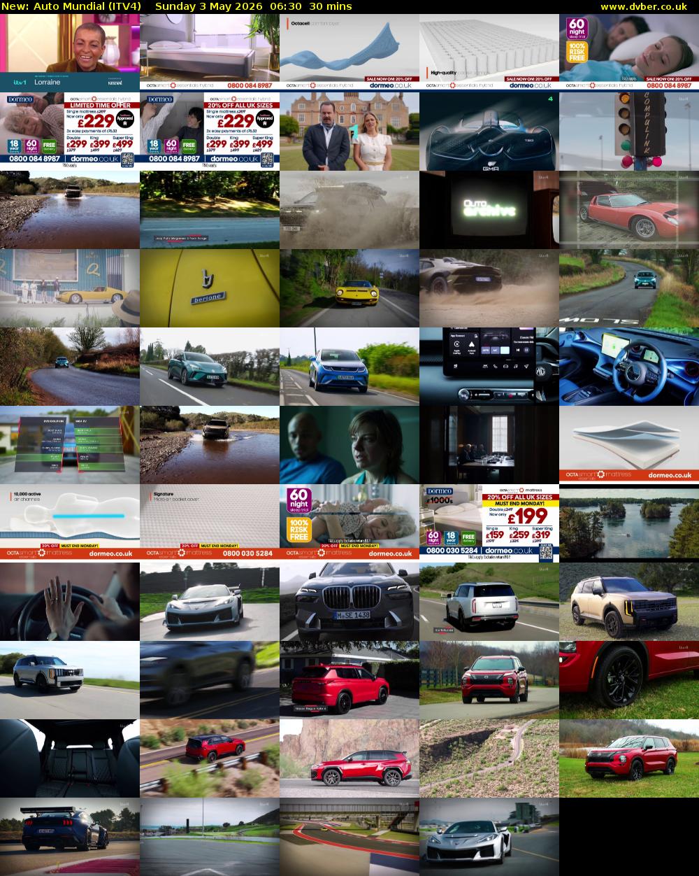Auto Mundial (ITV4) Sunday 3 May 2026 06:30 - 07:00